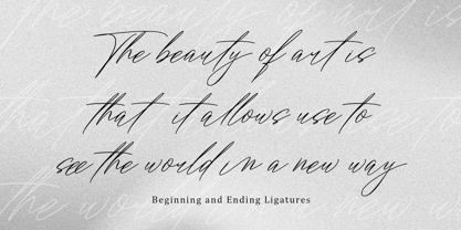 Artsn Script Pro Font Poster 13