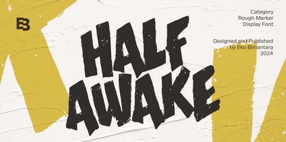 Half Awake Font Poster 1