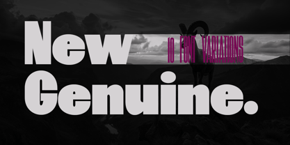 New Genuine Font Poster 1