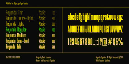 Reyonda Variable Font Poster 7
