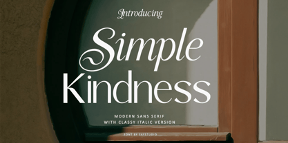 Simple Kindness Font Poster 1