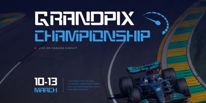 Modern Sport Font Poster 3