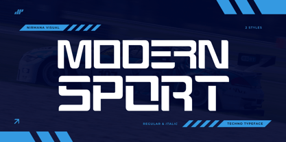 Modern Sport Font Poster 1