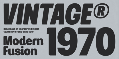 Boilerhaus Font Poster 5