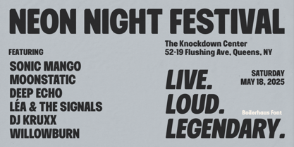 Boilerhaus Font Poster 11