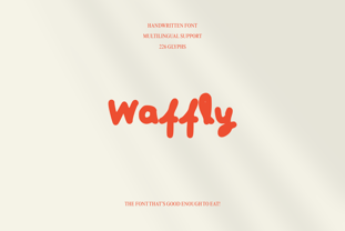 Waffly Font Poster 1