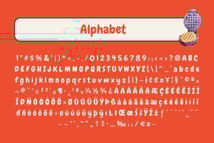 Waffly Font Poster 4
