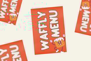 Waffly Font Poster 5