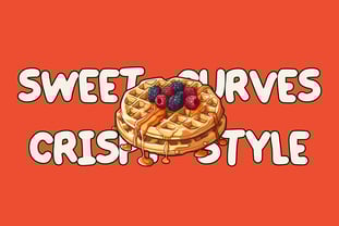 Waffly Font Poster 2