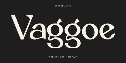 Vaggoe Font Poster 1
