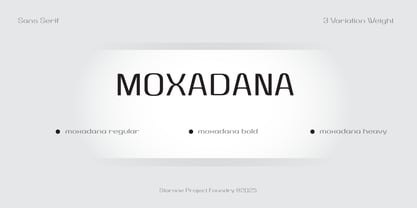 Moxadana Font Poster 4
