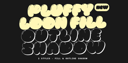 Pluffy Loon Font Poster 3