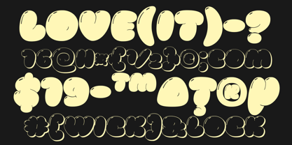 Pluffy Loon Font Poster 7