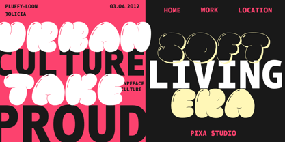 Pluffy Loon Font Poster 12