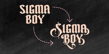 Sigma Boy Font Poster 8