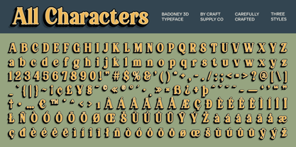 Badoney Font Poster 10