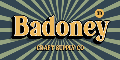 Badoney Font Poster 7