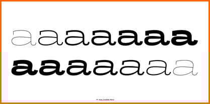 Halogen Slab Pro Font Poster 3