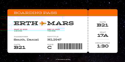 Halogen Slab Pro Font Poster 2