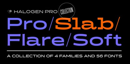 Halogen Slab Pro Font Poster 1
