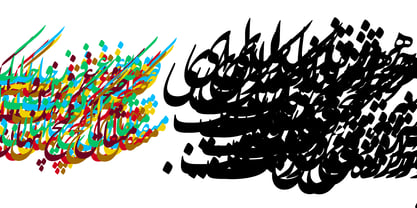 SiahMashq Font Poster 2