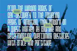 Lumined Font Poster 5