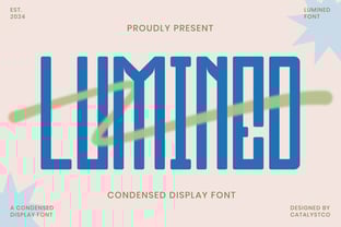 Lumined Font Poster 1