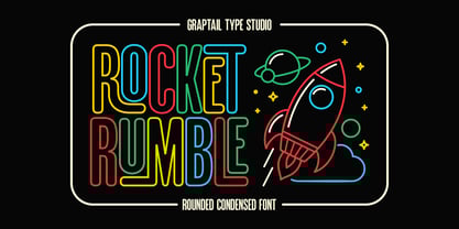 Gts Rocket Rumble Font Poster 1