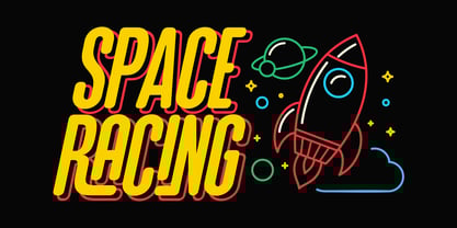 Gts Rocket Rumble Font Poster 9