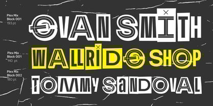 Plex Mix Font Poster 4