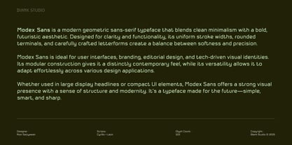 Modex Sans Font Poster 6