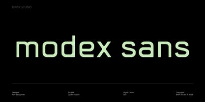 Modex Sans Font Poster 1
