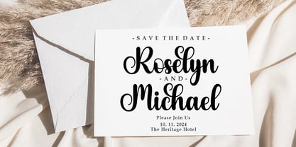 Angela Script Font Poster 2