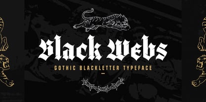 Black Webs Font Poster 1