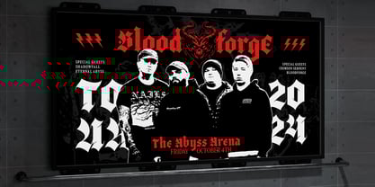 Black Webs Font Poster 4