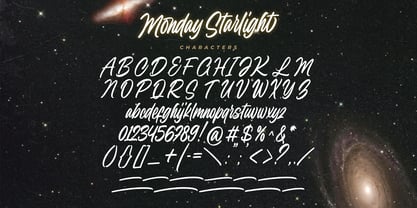 Monday Starlight Font Poster 7