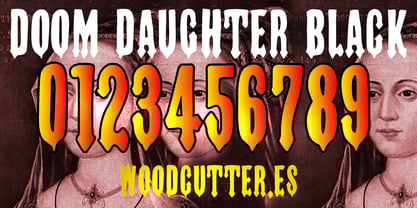 Doom Daughter Font Poster 4