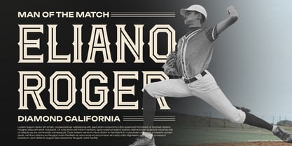 Break Aways Inline Font Poster 3