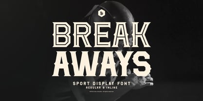 Break Aways Inline Font Poster 1