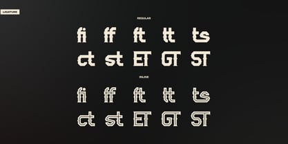 Break Aways Inline Font Poster 12