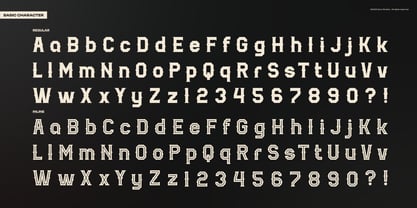 Break Aways Inline Font Poster 10