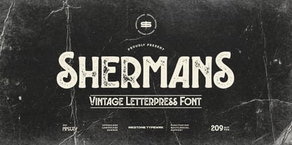 Shermans Font Poster 1