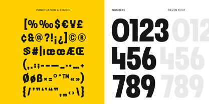 Raven SS Font Poster 11