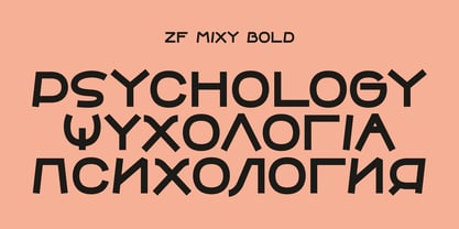ZF Mixy Pro Font Poster 8