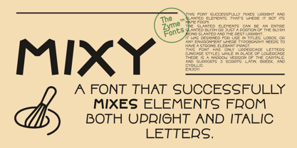 ZF Mixy Pro Font Poster 1
