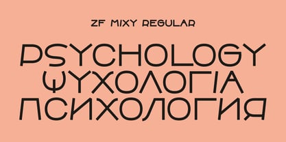 ZF Mixy Pro Font Poster 7