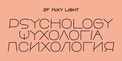ZF Mixy Pro Font Poster 6