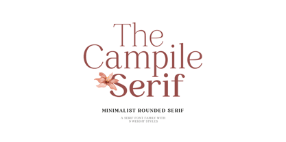 Campile Font Poster 10