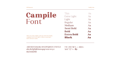 Campile Font Poster 9