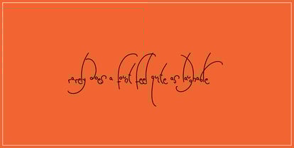 Flaccid Font Poster 2